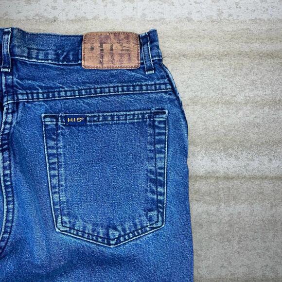 Vintage HIS Jeans Medium Wash Relaxed Fit High Quality Denim 90s - Picture 3 of 4
